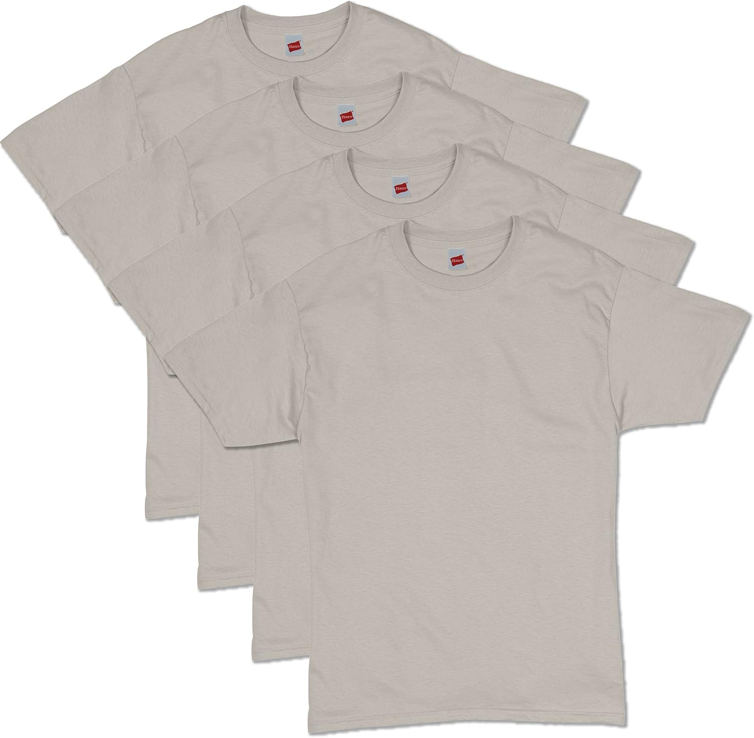 Hanes Men's ComfortSoft Short Sleeve T-Shirt (4 Pack ) at  Men’s Clothing store