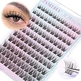 Self Adhesive Eyelashes Natural Self Adhesive Lash Clusters Pre glued Eyelash Clusters zanlufly No Glue Needed Lashes Wispy C