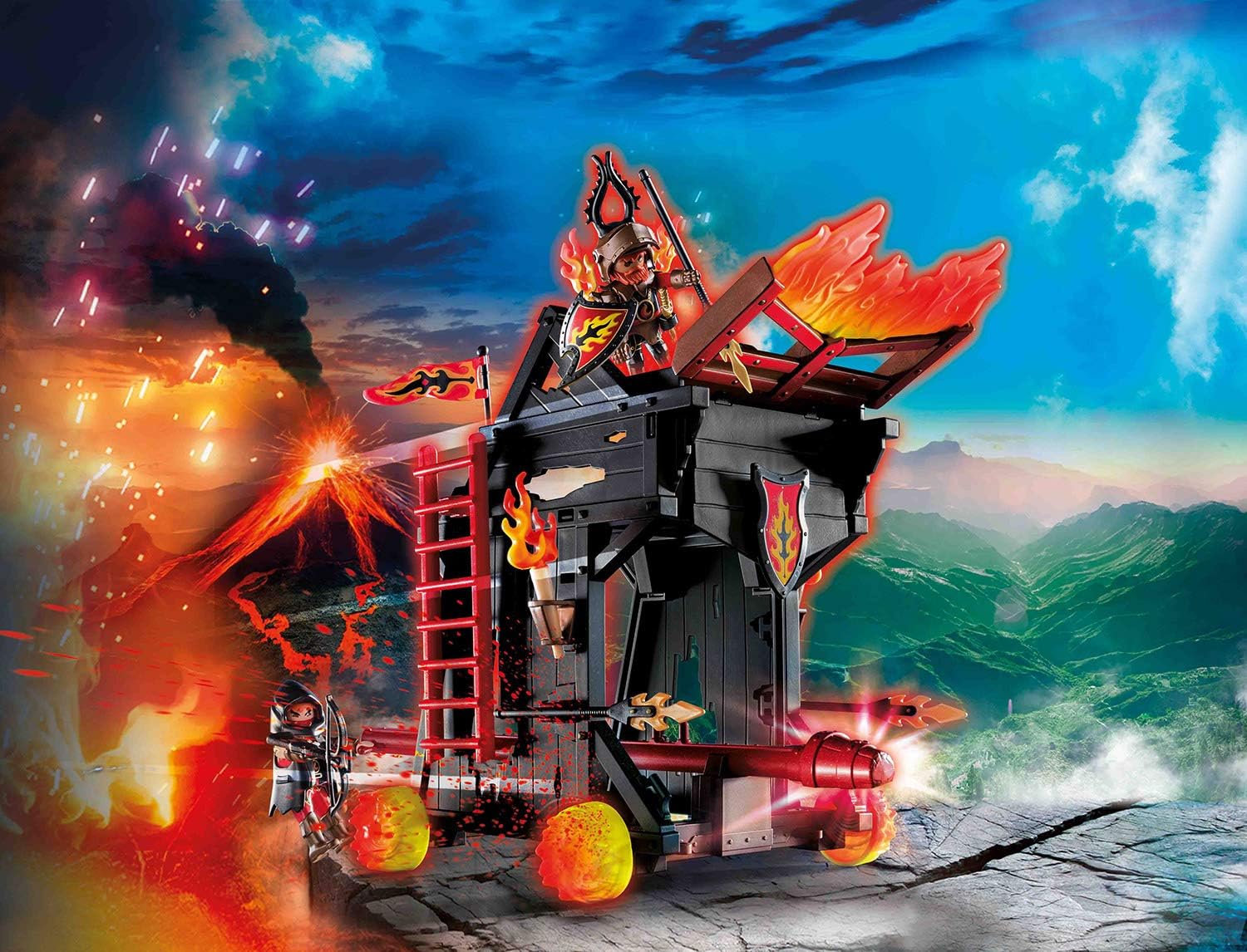 Playmobil 70393 Novelmore Knights Burnham Raiders Fire Ram, for Children Ages 4-10, Multicolor, Ab 5 Jahren - Image 3