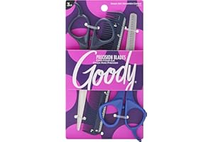 Goody Style Kit 3 Count Scissor Thin Shear Comb, Multicolor, 3 Count