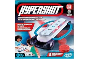 Hypershot Electronic Tabletop Hockey Game | 5 Games in 1 | Music, Lights, and Sounds | Ages 8 and Up | for 1 to 2 Players | K