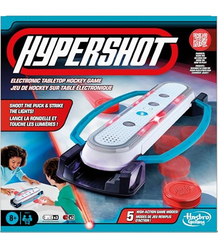 Hasbro Gaming Hypershot Electronic Tabletop Hockey Game | 5 Games