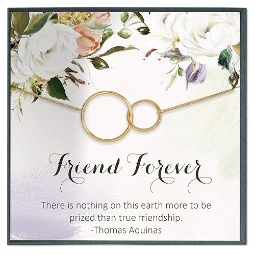 Amazon Com Long Distance Friendship Necklace For Best Friend Long Distance Gift For Best Friend Female Friends Forever Quote Jewelry Gift Handmade