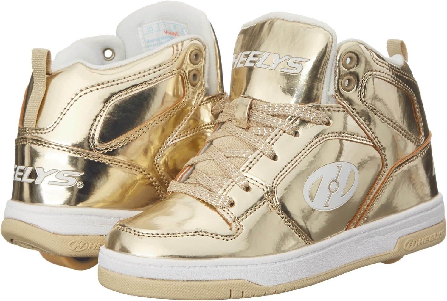 Heelys Flash Chrome Hi Top HX1 Skating Shoes Gold Size 4 UK Amazon.co