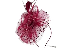HUACHI Fascinators Hats for Women Tea Party Headband Kentucky Derby Hats Fascinator Headpiece