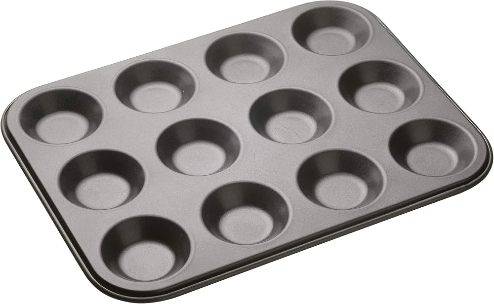 MasterClass 12 Hole Mince Pie Baking Tray Carbon Steel 32 x 24cm Non Stick