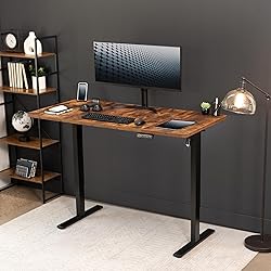 VIVO Electric 60 x 30 in Rustic Standing