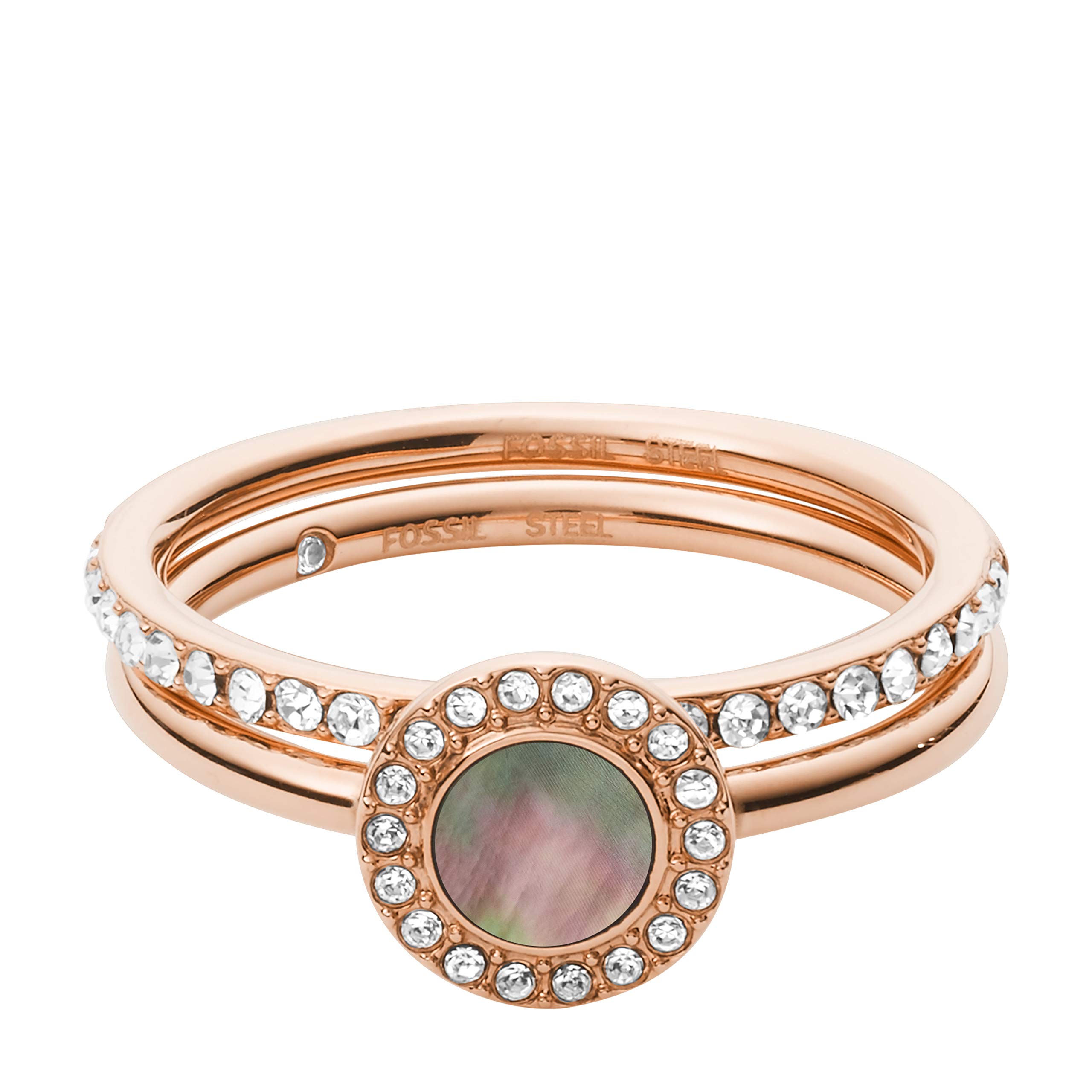 Fossil Women Stainless Steel Ring - JF02954791-6.5