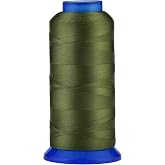 Selric [1500Yards / 36 Colors Available] UV Resistant High Strength Polyester Thread #69 T70 Size 210D/3 for Upholstery, Outdoor Market, Drapery, Beading, Purses, Leather (Olive Green)