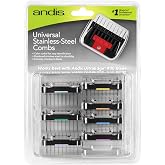 Andis - set of combs lifted stainless steel parts 8