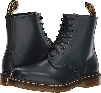 navy doc marten boots