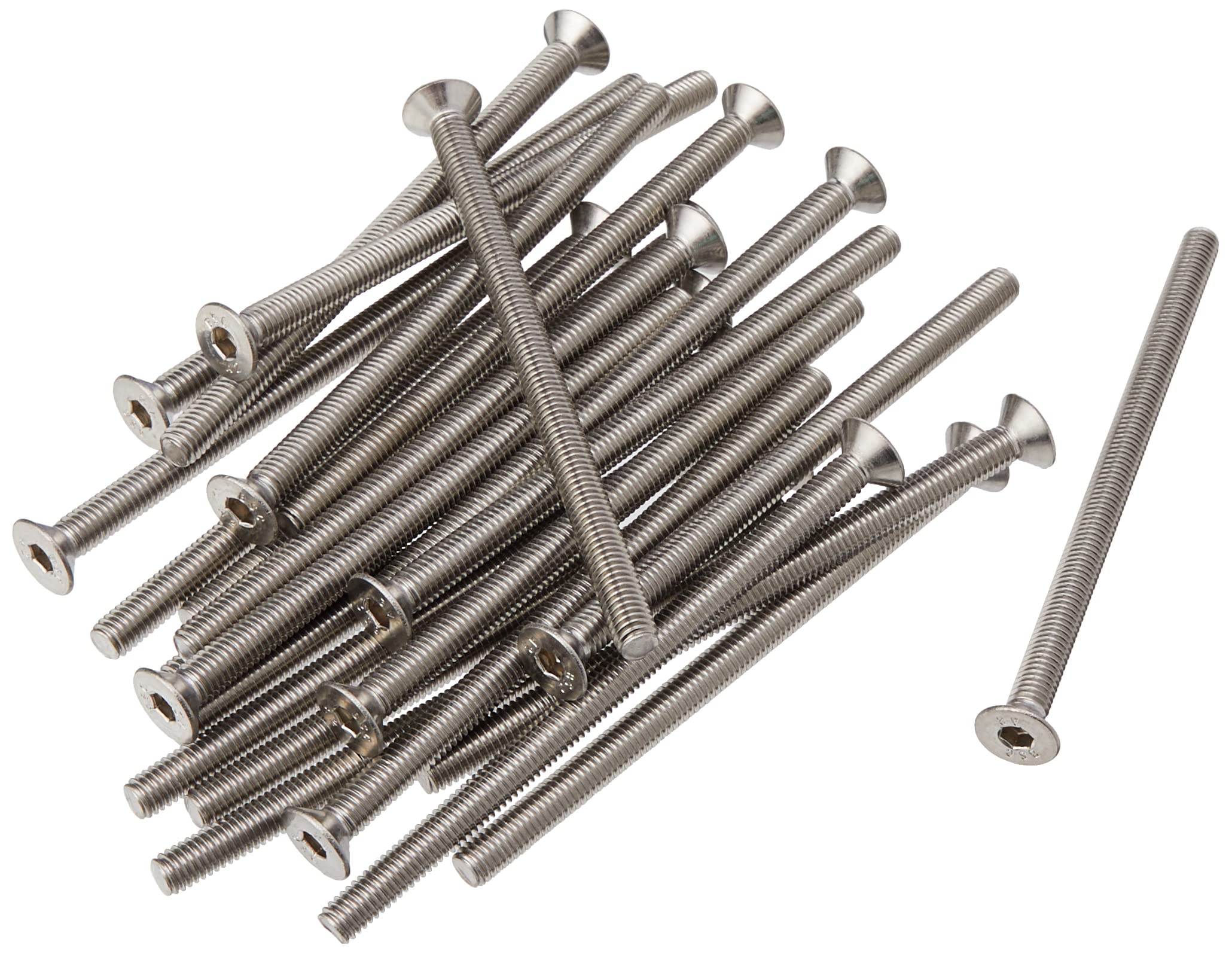 AHCA2 Stainless Steel Socket Countersunk Screw Allen Key Bolts M6 6mm x 100mm (Pack of 25)