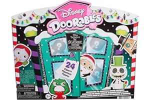 JUST PLAY Disney Doorables Tim Burton’s The Nightmare Before Christmas Advent Calendar, Collectible 1.5 Inch Toy, Boys and Girls Ages 5 Up