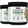 Force Factor Smarter Greens Daily Wellness Powder 2-Pack to Support Energy, Immunity & Digestion, Greens Powder, Superfood Powder with Vitamins, Minerals & Probiotics, Unflavored, 60 Servings