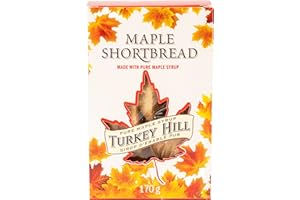 Turkey Hill Sugarbush 100% Pure Canadian Maple Syrup Shortbread Cookies, All-Natural Ingredients Delicious Butter Cookies for