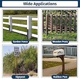 Fixmend Heavy Duty Fence Post Repair Kit Black view 7