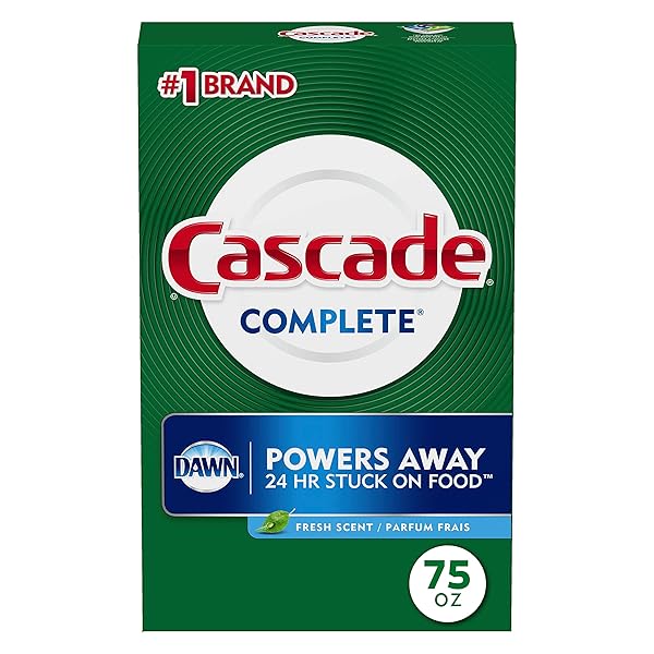 CASCADE COMPLETE POWDER DISHWASHER DETERGENT, FRESH SCENT, 75...