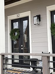 6 in Large House Numbers, Metal Modern House