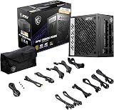 MSI MPG A850G PCIE5 850W PSU 80 Plus Gold ATX 3.0 Fully Modular UK view 8