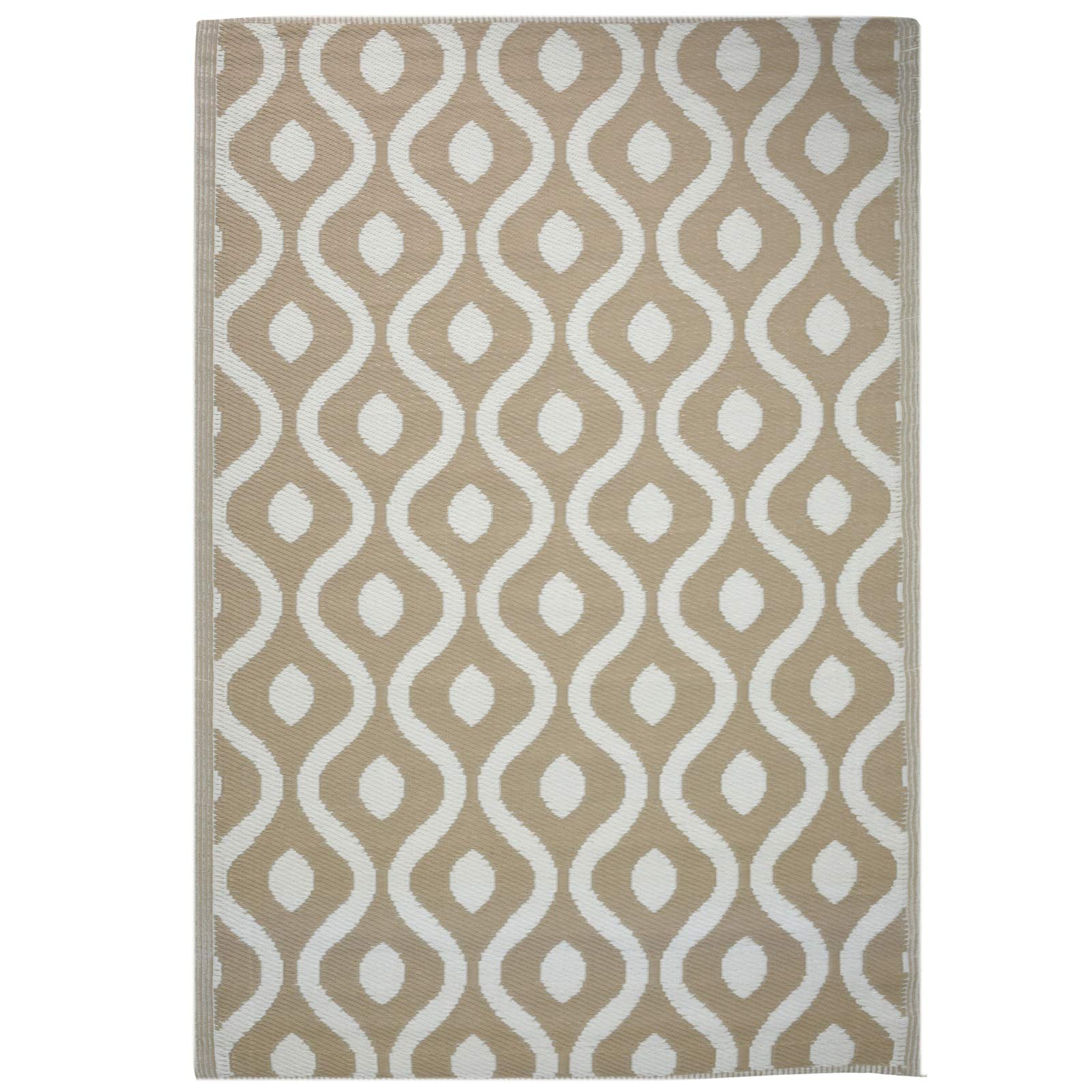 JEMIDI Terrace Carpet Outdoor Carpet Weatherproof Balcony Carpet Terrace Balcony Outdoor Carpet Carpet Garden Outdoor Outdoor Runner Garden Carpet Outdoor (Beige Ornaments)