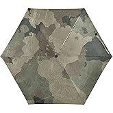 MRMIAN Old Dirty Camouflage Vintage Folding Umbrella for Rain Sun Travel Mini Lightweight Compact Umbrellas