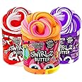 COMPOUND KINGS Scented Swirlz Butter Slime Jar for Girls & Boys | Sensory Toys | Non-Sticky | Stress Relieving Tactile (3-Pac