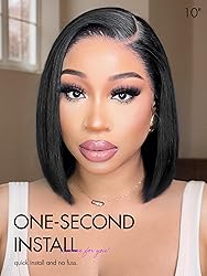 LUVME HAIR Bob Wig 100% Human Hair Wigs Glueless