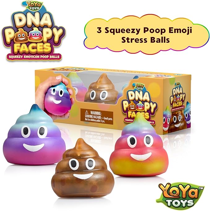 poop emoji stress ball