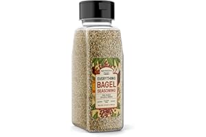 UNPRETENTIOUS Everything Bagel Seasoning Add Texture & Flavor to Any Recipe, Mix of Sesame Seeds, Garlic, Onion & Salt, Convenient Shaker Bottle (20 Ounce)