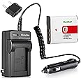 Kastar Charger and NP-BG1 Battery Replacement for Sony G Type Battery NP-FG1 and Sony Cyber-Shot DSC-N1 DSC-N2 DSC-T100 DSC-T20 DSC-T25 DSC-W100 DSC-W110 DSC-W115 DSC-W120 DSC-W125 DSC-W130 Cameras