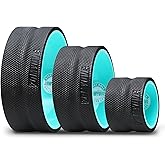 Zomyove 3 Pack Back Roller- Yoga Wheel for Back Pain Reliefn & Stretching, Back Wheel for Deep Tissue Massage, Foam Roller for Physical Therapy & Exercise