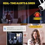 Septekon 2K Outdoor Security Camera WiFi IP66 Night Vision AI Motion 2-Way Audio view 2