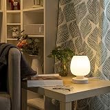 ONEWISH Touch Bedside Table Lamp 3 Way Dimmable Opal Glass Shade 6W LED view 7
