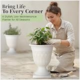 SG Traders Large Tampa Urn Plant Pot Stand 33x39cm Pack of 2 view 3