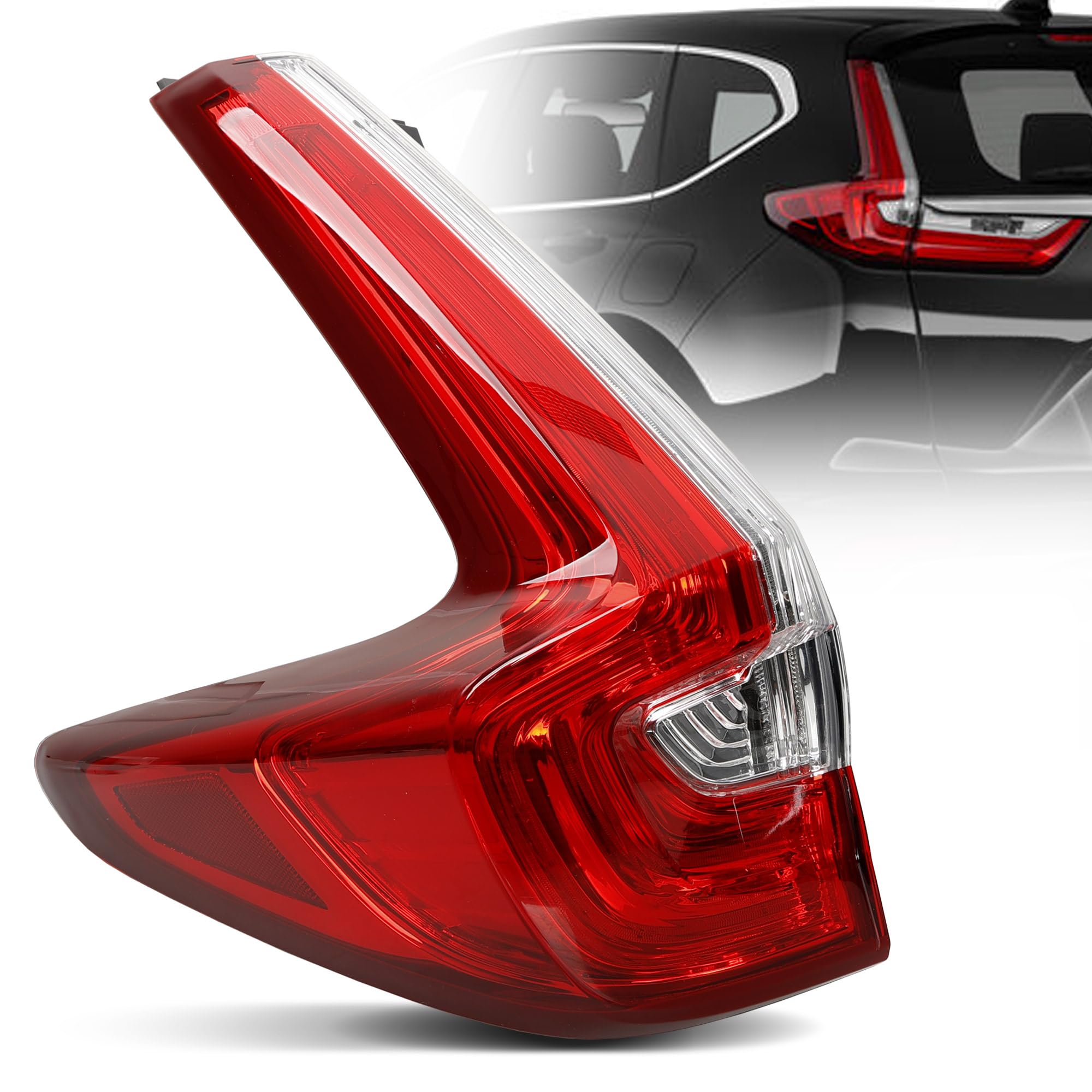 Photo 1 of Misakomo Tail Light Assembly Compatible with Honda CRV 2017 2018 2019 - LED Brake Tail Light Replace for HO2804113|33550-TLA-A01 - Driver Left Outer Rear Side