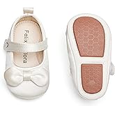 Felix & Flora Soft Sole Baby Shoes - Infant Baby Girls Ballet Flats Moccasinss Rubber Sole Walking Crib Shoes