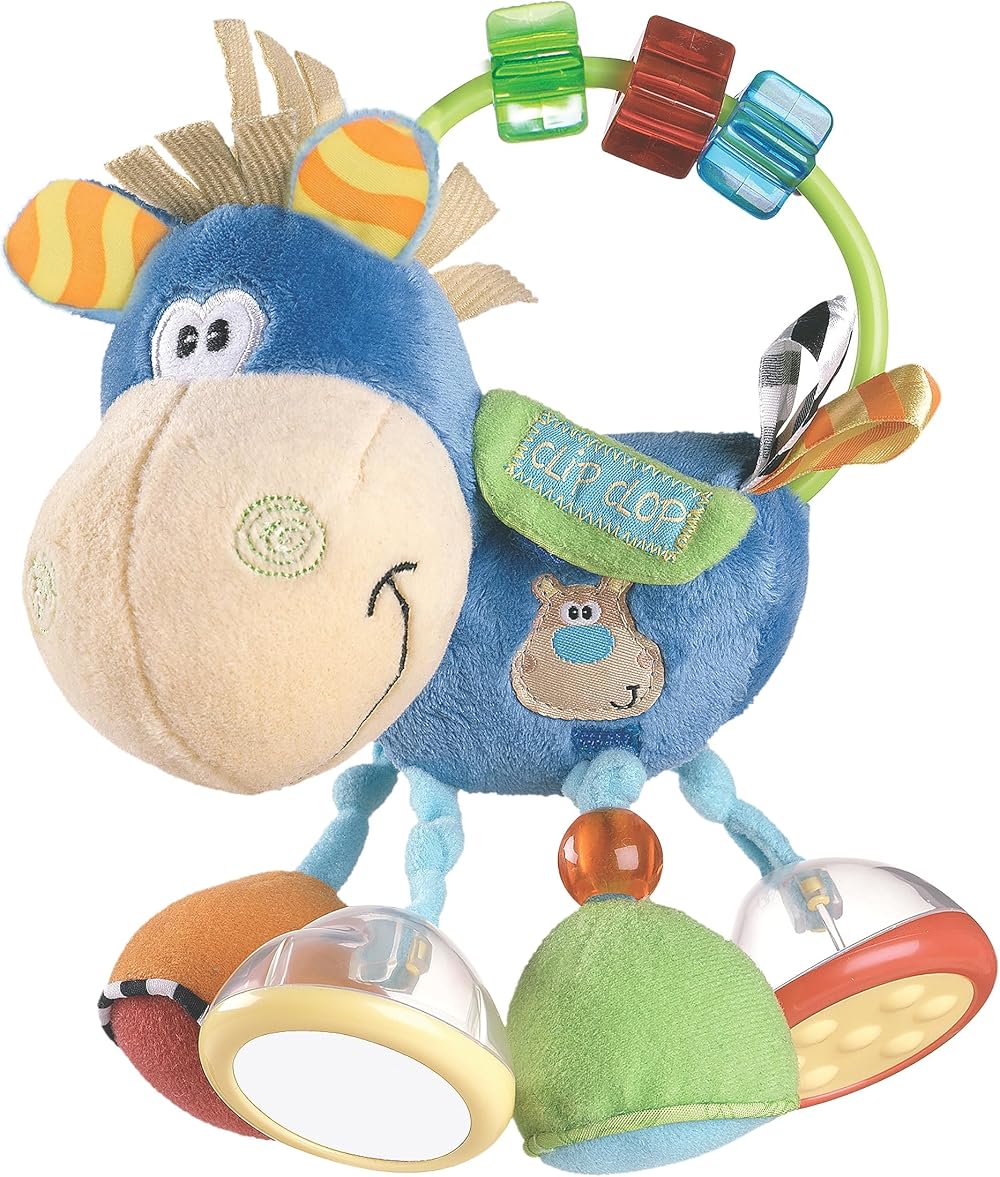 Playgro Horse Clip Clop Soft Baby Toy Rattle Teething 0 3 6 12 Months
