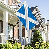 AhfuLife Scottish Flag 5ft x 3ft Double-Sided with Brass Grommets view 4