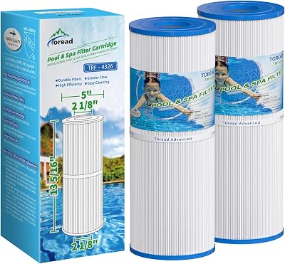 TOREAD Hot Tub Spa Filter 25 sq ft PRB25IN Unicel C-4326 Compatible 2 Pack