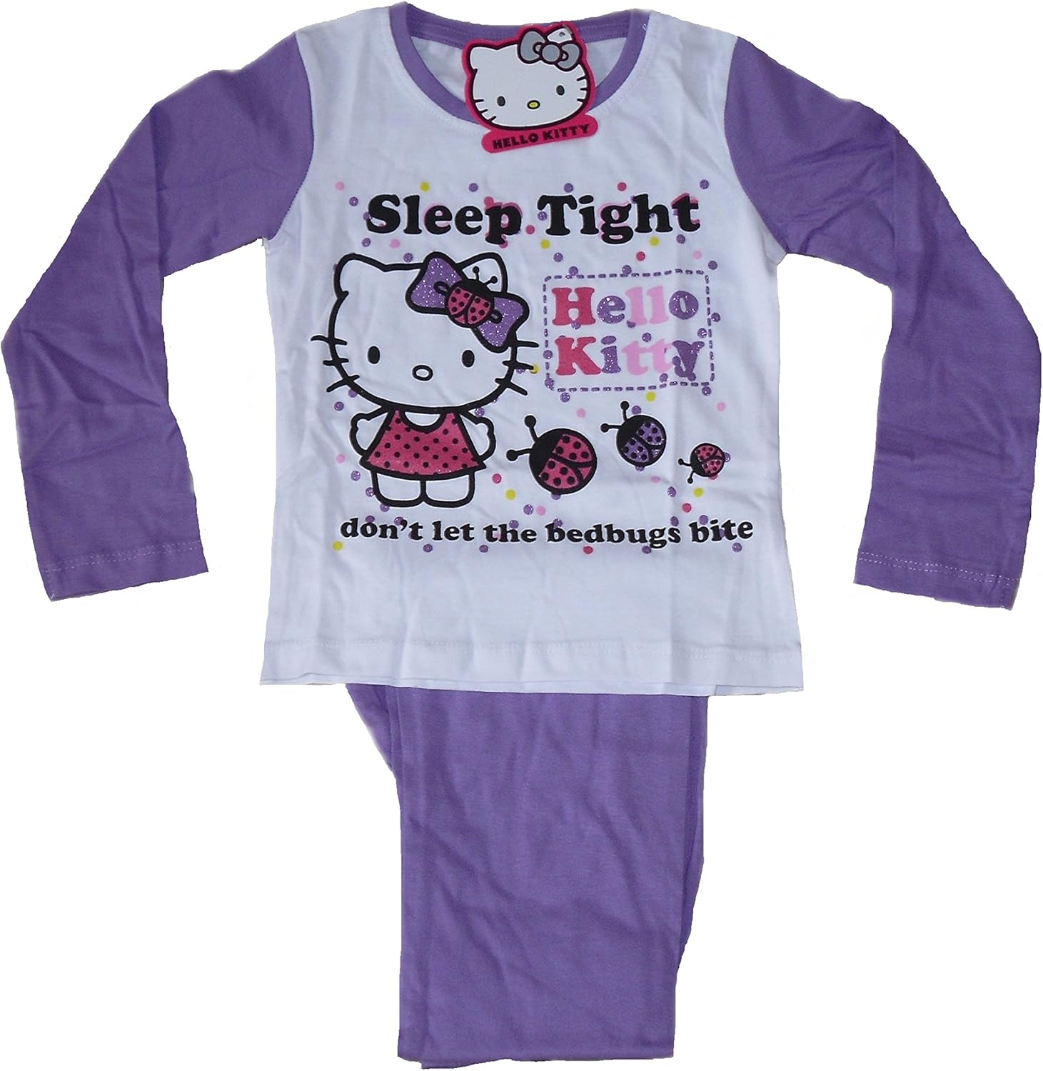 GIRLS PYJAMAS HELLO KITTY 410 YEARS OLD LONG Amazon.co.uk Clothing