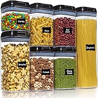 Ecowaare Airtight Food Storage Containers with Lids Set, 7 Pcs Kitchen Storage Containers for Pantry Organization and…
