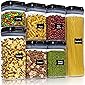 Ecowaare Airtight Food Storage Containers with Lids Set, 7 Pcs Kitchen Storage Containers for Pantry Organization and…