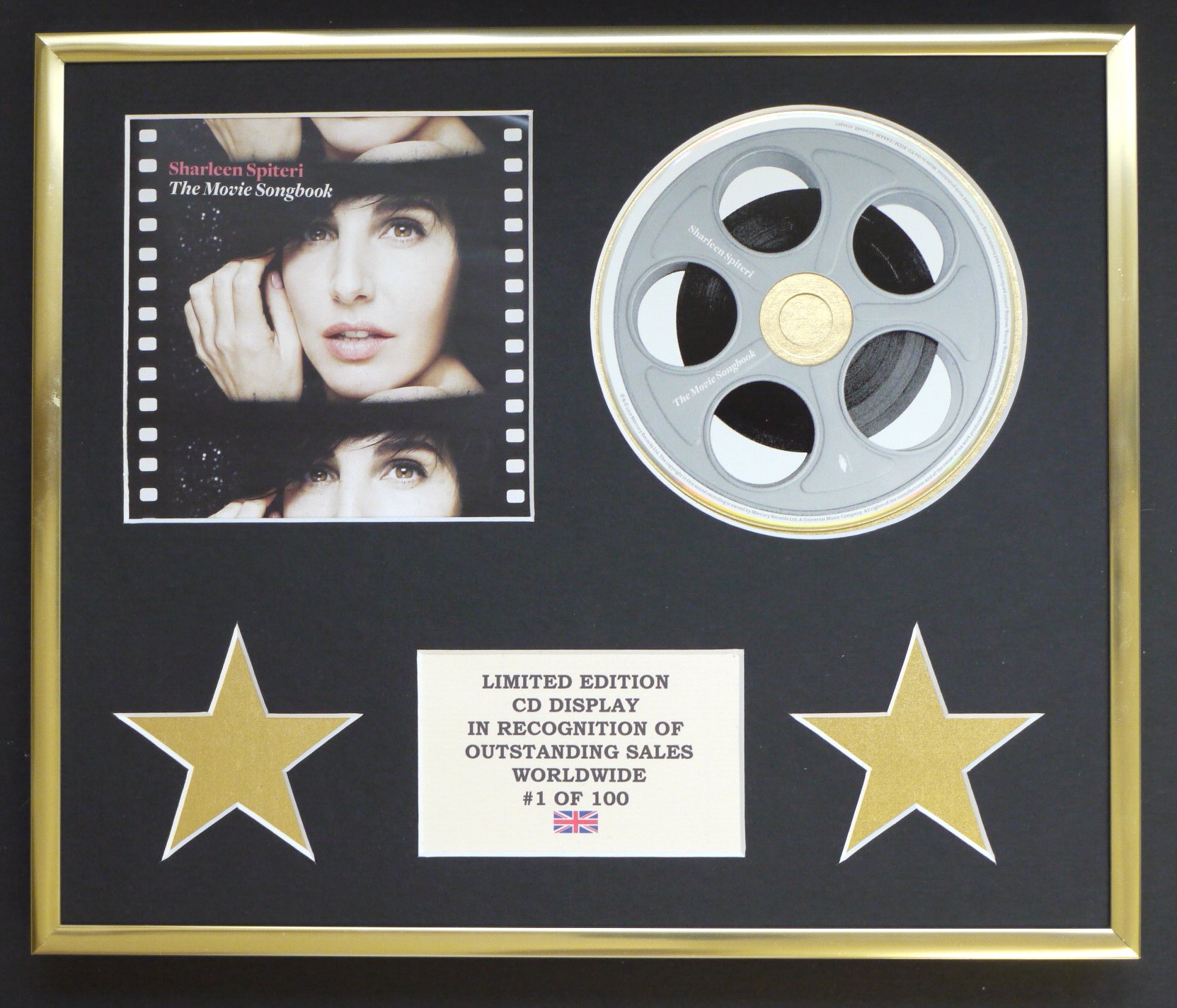 SHARLEEN SPITERI/CD DISPLAY/LIMITED EDITION/COA/THE MOVIE SONGBOOK