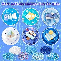 6 Packs Slemes, Blue Slime Kit - Cloud Slime kit