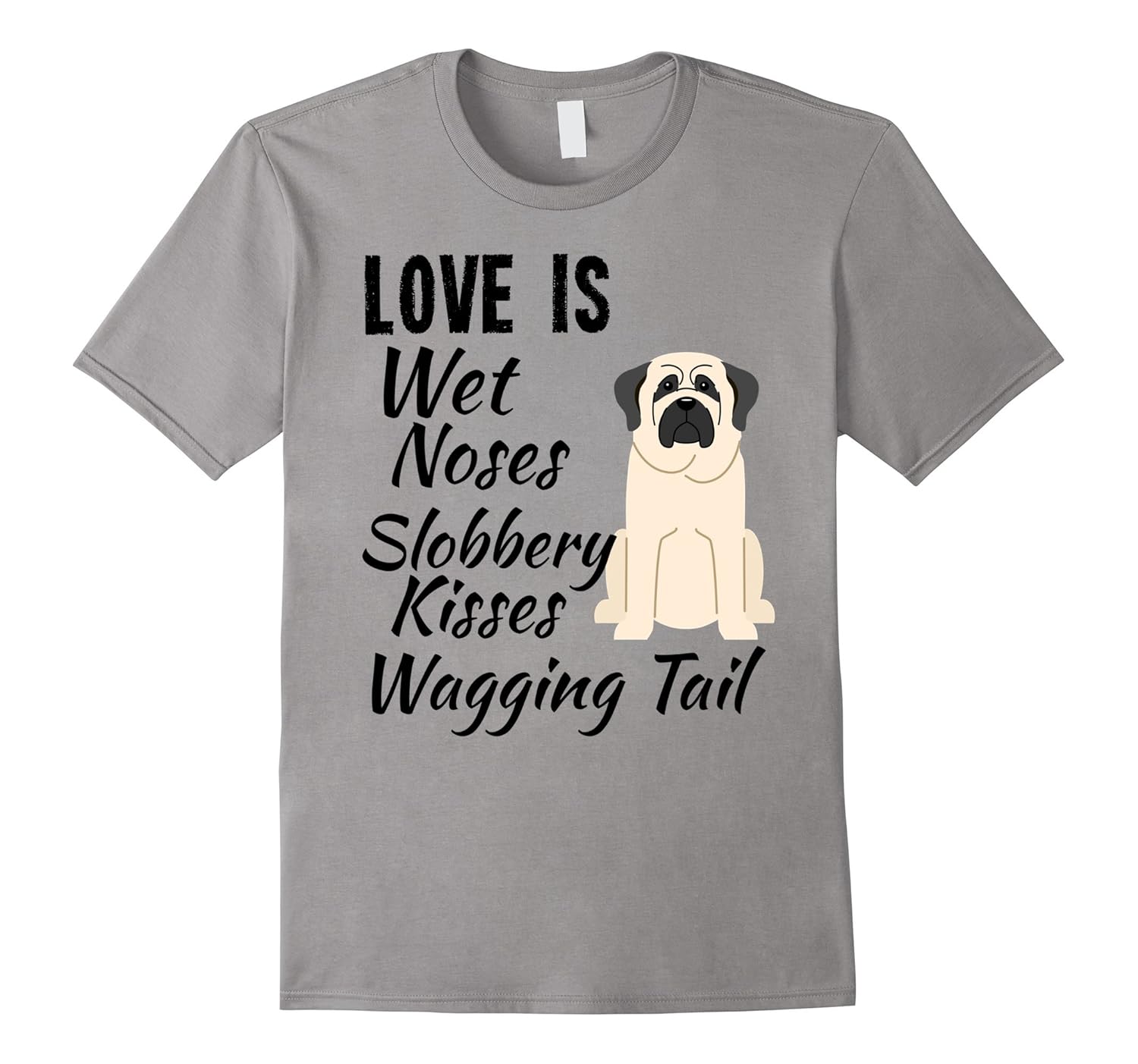 I love My Dog T-Shirt Mastiff Dog-ANZ