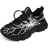 BRONAX Little/Big Boys Comfortable Graffiti Personality Tennis Shoes