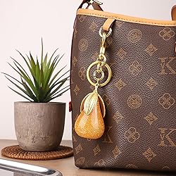 ZACAGO Pear Bag Charm for Women Keychain, Purse