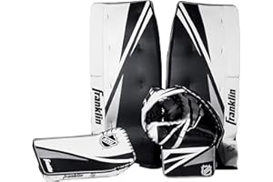 Franklin Sports Street Hockey Goalie Equipment Set - NHL Youth Street Hockey Goalie Pads - Leg Pads, Catch Glove, and Blocker