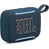 JBL Go 5 Portable Bluetooth Speaker, Waterproof and Dustproof - Blue | Dustproof Drop-Proof With up to 10 Hr Battery, Stereo Pairing, App Control For Pool, Beach, Outdoor Listening