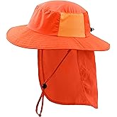 Connectyle Kids Flap Sun Hat with UPF 50+ Wide Brim Beach Hat Fishing Hiking Hat